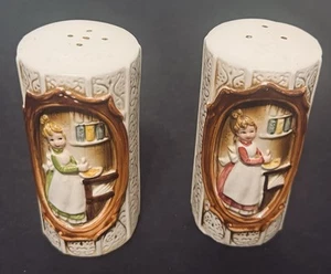 1978 Sears Rehbock und Co Salz & Pfefferstreuer Pionier Mädchen in der Küche - Bild 1 von 15