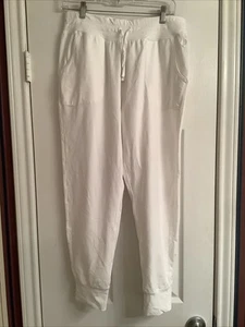 Coolibar Hose Damen Medium weiß Maho Weekend Jogger Athleisure Cozy Lounge - Bild 1 von 9