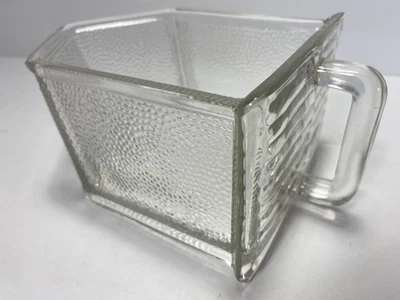 Rare  Antique Vintage Large Ruhr Glass Dry Scoop for Hoosier Cabinet ~ ORIGINAL - Image 1 of 4