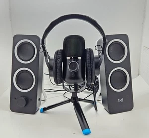 Logitech Specker Sony Headphones, JLAB Microphone - Picture 1 of 10