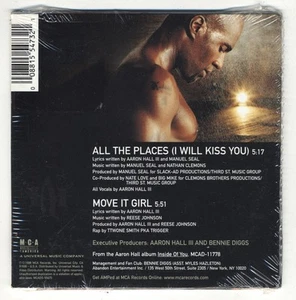 Aaron Hall - All The Places (I Will Kiss You) / Move It Girl (CD, Single) (Near - Picture 1 of 2