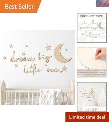 Juego de decoración de guardería estrella y luna arte de pared habitación de bebé boho neutro 15 piezas Foto 1 de 4