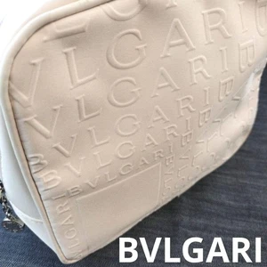 Bvlgari Bvlgari marsupio in nylon bianco con tasca e base usato - Foto 1 di 6