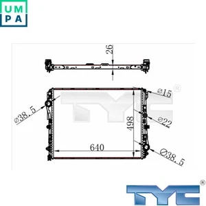 RADIATOR ENGINE COOLING 721-0022 FOR MERCEDES-BENZ VITO/Mixto/Van/Tourer CLS - Picture 1 of 8