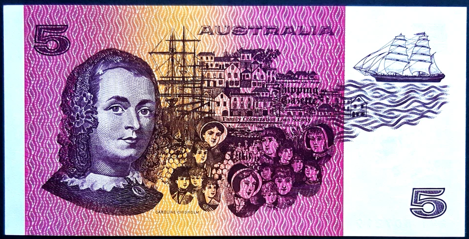 $5 Australian Banknote R206b Knight/Wheeler - NTB 802265 - Uncirculated - image 1 of 1