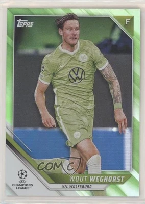 2021-22 Topps UCL Collection Neon Green Foil /199 Wout Weghorst #7 - Image 1 of 2