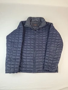 Ben Sherman Jacket Men's Large Blue Quilted Puffer Insulated Full Zip Pockets - Picture 1 of 9