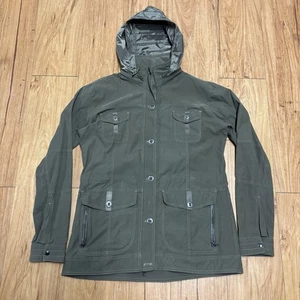 Kuhl Damen Rekon Tech Reißverschluss Khaki Wandern Packable Kapuze Jacke Large - Bild 1 von 10