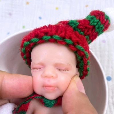 Mini 6 Inch 15CM Full Body Silicone Reborn Baby Doll Pascale Girl Lifelike Full - Image 1 of 4