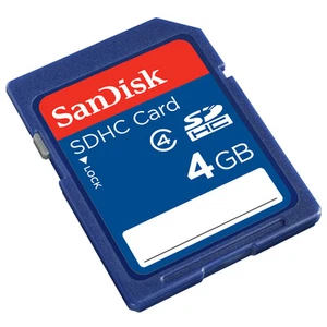 10x 4GB SanDisk SDHC SD Klasse 4 SDSDB-4096 Standard Blaue SD Speicherkarte - Picture 1 of 7