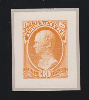US O9P2 30c Agriculture Department Official Roosevelt Small Die Proof SCV $100 - Image 1 of 2