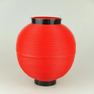 JAPANESE Polyester Chochin Matsuri Festival Lantern JAPAN Red 24cm - Picture 1 of 2