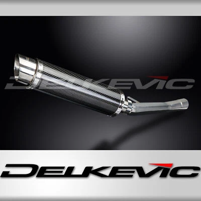 Kit silenciador escape carbono redondo 14" para Suzuki GSX600F 600 Katana 1997-2006 Foto 1 de 4