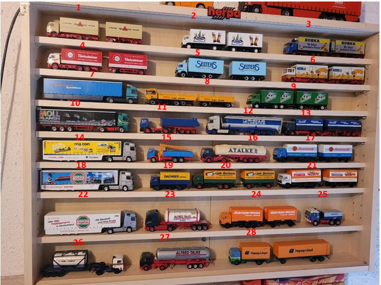 Herpa LKW 1:87 verschiedene Modelle ohne OVP,  siehe Beschreibung - Bild 1 von 4