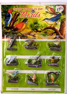 Made In Hong Kong 1940's Worlds Birds Painted Children's Educational Toy - Picture 1 of 9