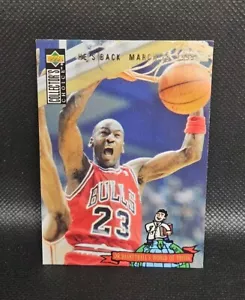 1994-95, Collectors Choice, NBA, Silver Signature, 402, Michael Jordan, Bulls - Picture 1 of 2