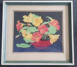 A.J. CASSON 1898-1992 KANADA GRUPPE VON 7 SIGNIERTEN BLUMEN TISCHBLUMEN DRUCK EATONS - Bild 1 von 5