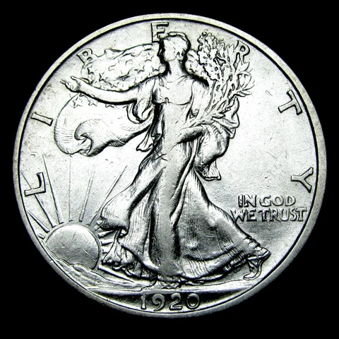1920-S Walking Liberty Half Dollar Silver ---- Nice Coin ---- #BB286 Cover