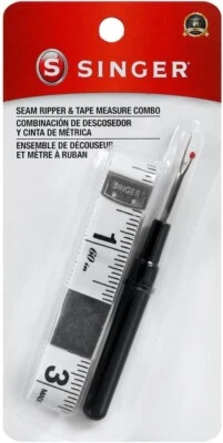 SINGER 00106 Seam Ripper and Tape Measure Combo Kit, Black - Image 1 of 4