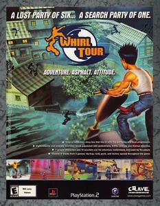 Whirl Tour Nintendo GameCube PS2 Xbox - Anuncio impreso Arte original 7,75x10,50 - Imagen 1 de 1