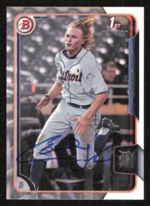 CAM GIBSON Autograph Baseball card auto DETROIT TIGERS