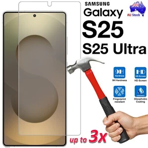 9H Tempered Glass | Film Screen Protector Samsung Galaxy S25 Ultra S24 S23 S22 - Picture 1 of 16