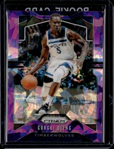 GORGUI DIENG 2019-20 Panini Prizm Purple Cracked Ice 77/149 TIMBEWOLVES #162 - Picture 1 of 2