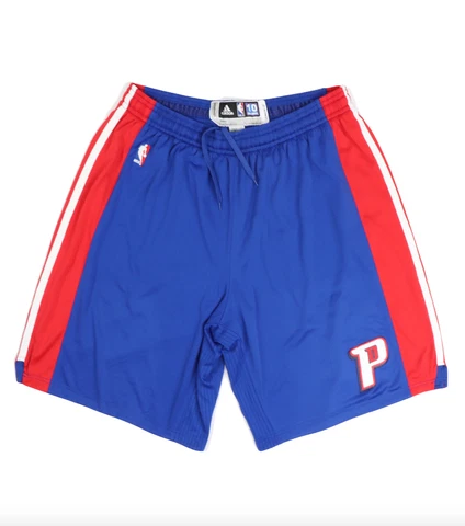 Adidas NBA Detroit Pistons Basketball Pro Cut Greg Monroe Game Worn Shorts 4XL Cover