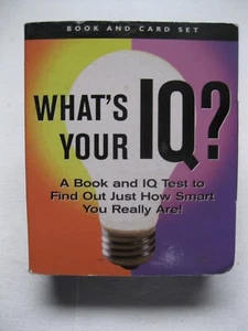 What's Your IQ Book and Sealed Card Activity Kit, An Intelligence Brainteaser - Picture 1 of 8