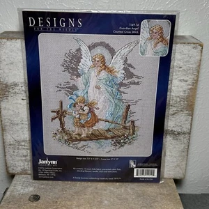 De colección Janlynn Needlecraft Kit Punto de Cruz Contado Ángel de la Guarda #114914 9x12 - Imagen 1 de 24