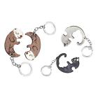Romantic Wooden Keychain Set for Couples  Anniversary Gift for Him And Her