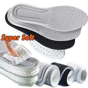 Super Soft Sports Insole Breathable Full Pad High Elastic Shock Absorption 1Pair - Picture 1 of 15