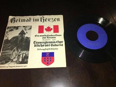 HEIMAT IM HERZEN Transsylvania Chor rare private GERMAN 7" vinyl record - 45 - Image 1 of 4