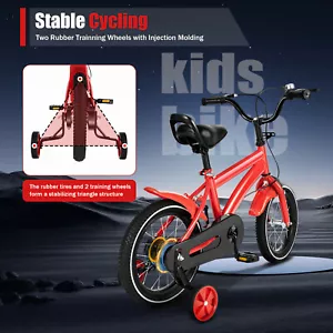 14 Zoll Kinderfahrrad Jungen Mädchen Fahrrad ab 3-6 Jahre mit Hilfsrad Rad Bike - Bild 1 von 20