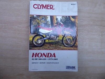 Honda XL/XR 500-650 Service Manual PL1152!-M20 - Image 1 of 3