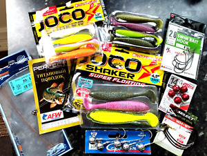 READY to Fish LUCKY JOHN Set (47 pcs) lures- offset-jig heads PIKE!!!!New!!!
