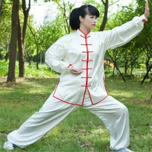 Chinesisches Kung Fu Damenhemd und Hose Tai Chi Anzug Wushu Uniform Kampfkunstkleidung - Bild 1 von 4