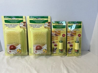 NEW (2) Clover Felting Needle Mat (L), & (2) Needle Felting Tools - Image 1 of 4