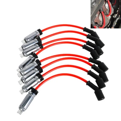 8x Spark Plug Wire Set For 2014-2018 GMC Sierra 1500 Silverado 1500 758EE 748UU - Image 1 of 4