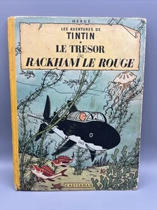 TINTIN HERGÉ LE TRESOR DE RACKHAM LE ROUGE 1954 Casterman France RARE - Picture 1 of 19