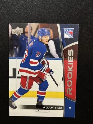 19-20 UD NHL Rookies Box Set Rookies 9 Adam Fox - Image 1 of 2