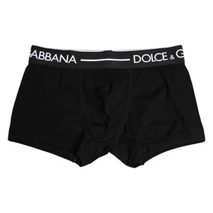 DOLCE & GABBANA Underwear Black Cotton Stretch Regular Boxer IT4 / US S 120usd - Picture 1 of 4
