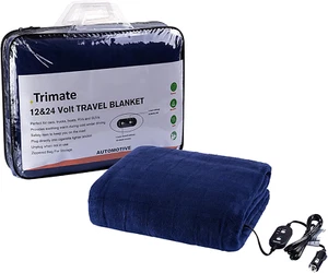 Electric Car Heating Blanket Plush 3 Heat Settings, Auto Shutoff, Washable, 55 X - Picture 1 of 7