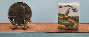 1:12 SCALE MINIATURE BOOK OH THE PLACES YOU’LL GO 1990 DR. SEUSS DOLLHOUSE SCALE - Picture 1 of 22