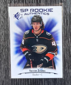 2021-22 Upper Deck SP Rookie Authentics Blue - Trevor Zegras #101 Anaheim Ducks - Picture 1 of 1