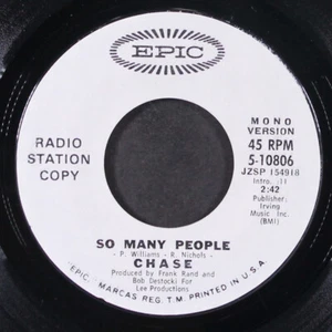 CHASE: so many people EPIC 7" Single 45 RPM - Picture 1 of 2