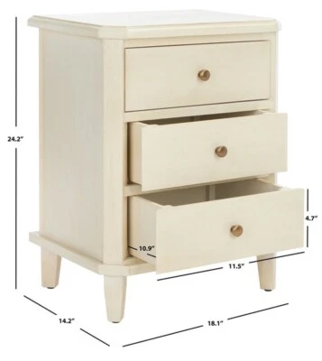 SOPORTE DE NOCHE SAFAVIEH JOE CON DRWS DE ALMACENAMIENTO, precio reducido 2172751823 AMH6629D Foto 1 de 4