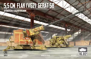 VK35001 5,5cm Flak (VG2) Gerät 58 Plastikbausatz 1:35 von 16.02 - Picture 1 of 7