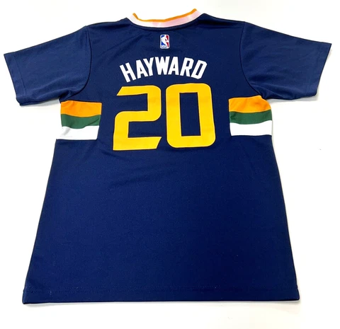 Utah Jazz Adidas #20 Hayward NBA Short Sleeve Jersey Boys Youth Size M Cover