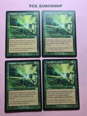 EXPLOSIVE VEGETATION ● PLAYSET (EN×3 + PT) ● ONSLAUGHT ● MTG ● 2002 LP/NM ● #537 - Image 1 of 4